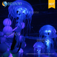 Décoration Événement Stage Fête de mariage RC LED Inflatable Jellyfish